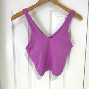 XS Purple Sports Bra Athletic Crop Top All in Motion